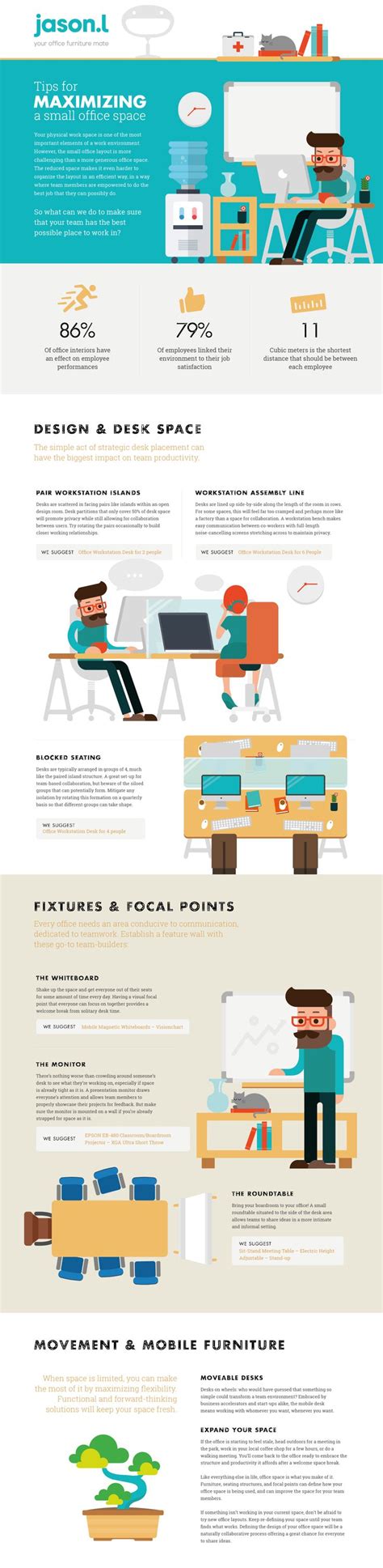 Infographic Tips For Maximizing A Small Office Infographic Small