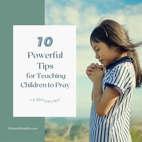 10 Powerful Tips For Teaching Children To Pray Deborah Haddix