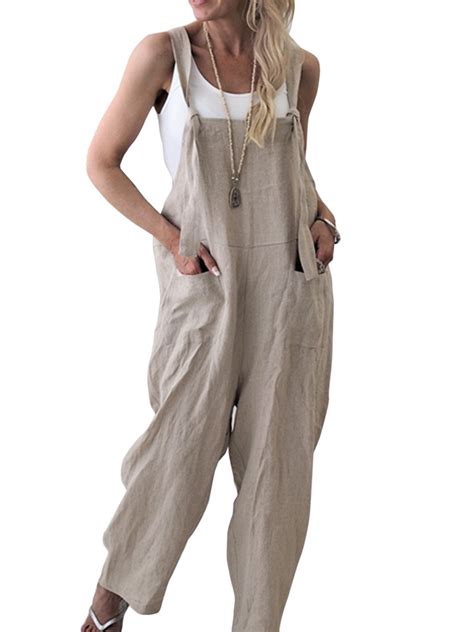 sexy dance women bib pants overalls straps jumpsuit rompers trousers casual linen overalls
