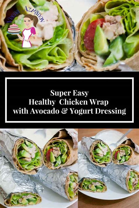 I serve it with a healthy salad mix, flavored with some grated parmesan, and wrapped in these freshly homemade. Super Easy Healthy Chicken Wrap with Avocado and Yogurt ...