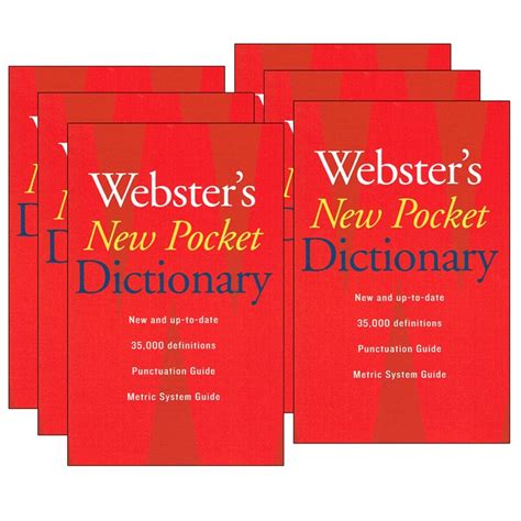 Websters New Pocket Dictionary Pack Of 6 Michaels