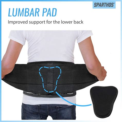Lumbar Support Belt By Sparthos Relief For Back Pain Herniated Disc
