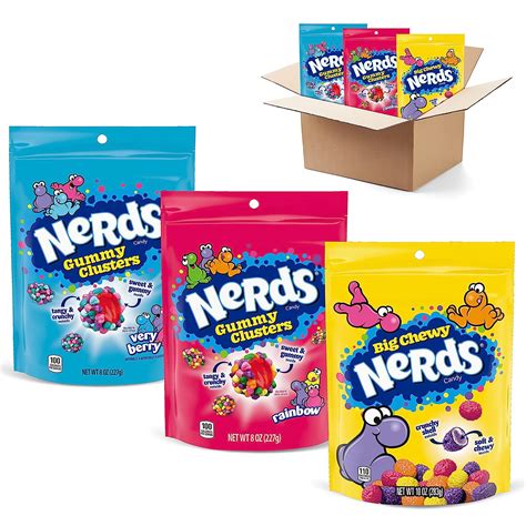 Nerds Gummy Clusters Variety Pack Rainbow Gummy Clusters Very Berry Gummy