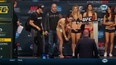 Ronda Rousey Half Naked Weigh In For UFC