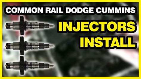 Injector Install 20045 2007 Common Rail Dodge Cummins Youtube