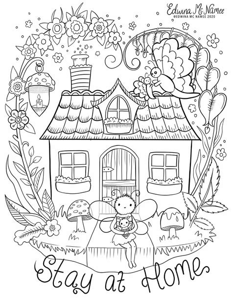 Home Sweet Home Coloring Pages Coloring Nation