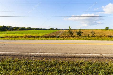 American Country Road Side View — Stock Photo © Maxym 31848319