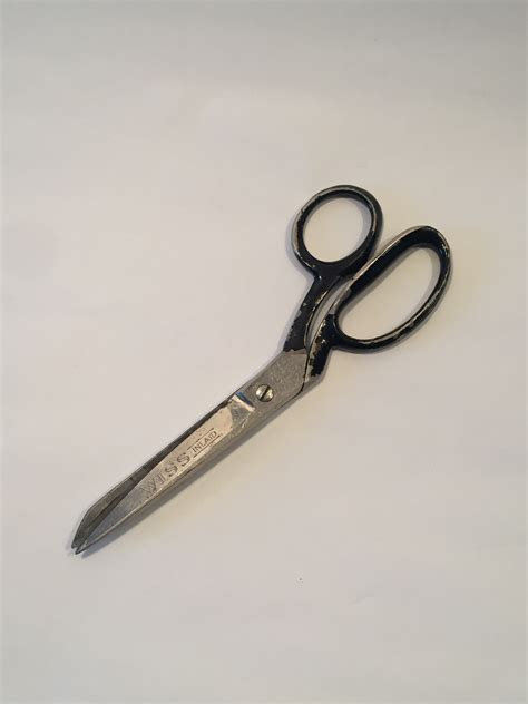 Vintage Wiss Inlaid 7 Steel Forged 27 Sewing Scissors With Black