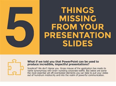 5 Things Missing From Your Presentation Slides