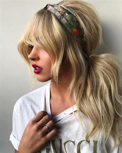 30 Front Bangs With Ponytail Fashion Style