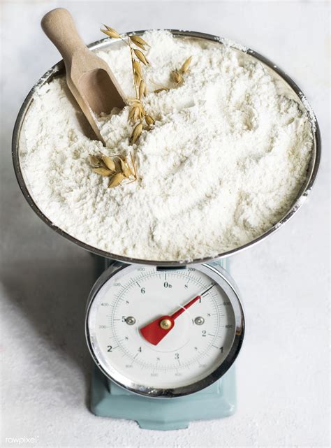 All Purpose Flour In A Bowl On A Scale Free Image By