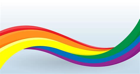 Rainbow Flag LGBT Movement Modern Unusual Shape Lesbian Gay Bisexual And Transgender