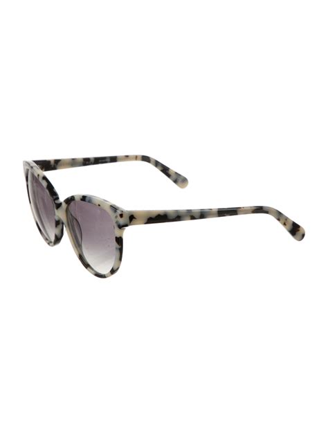 Stella Mccartney Logo Embellished Cat Eye Sunglasses Black Sunglasses Accessories Stl44287