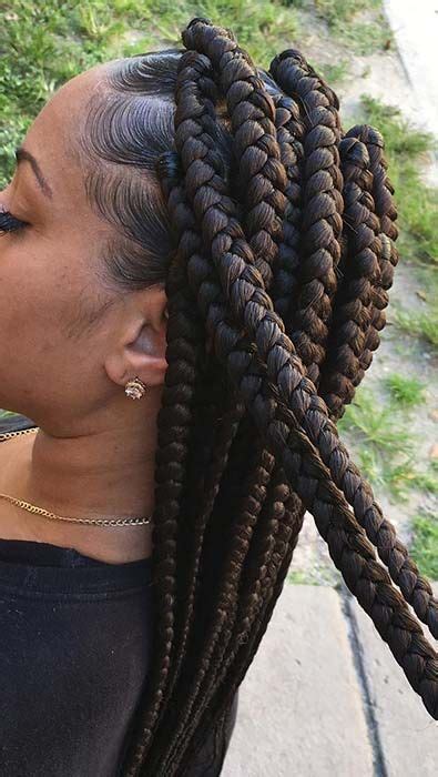 Box Braids Hairstyles For Black Women Try On Hairstyles Winter Hairstyles Trending Hairstyles
