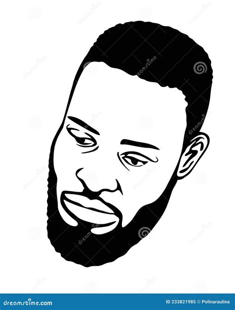 Black Bearded Man Silhouette Stock Vector Illustration Of Hairdresser