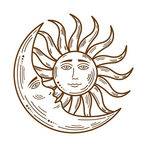 Ancient Sun And Moon Symbols