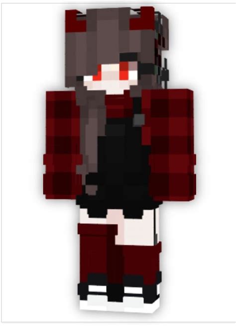 An Image Of A Pixel Art Character In Red And Black Clothes With Her