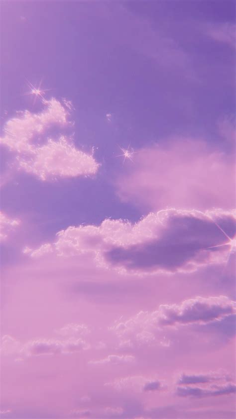 Cloud Pastel Purple Aesthetic Wallpaper Joicefglopes