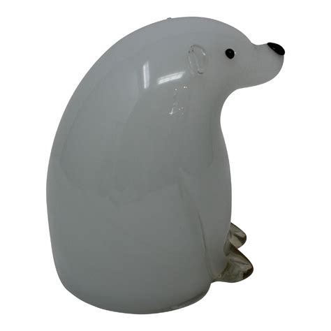 Murano Glass Polar Bear Etsy