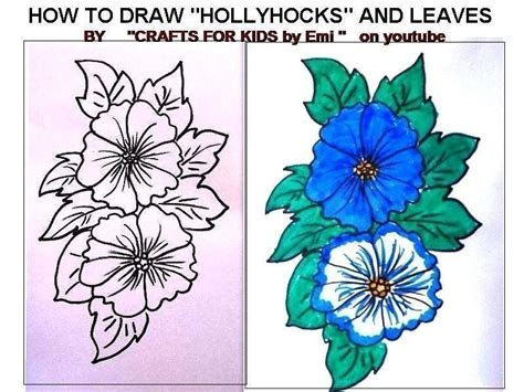 Learn To Draw Easy Flowers · How To Make A Drawing · Art On Cut Out