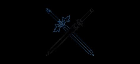 2340x1080 Blue Rose And Night Sky Sword 2340x1080 Resolution Wallpaper