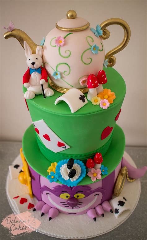 Delanas Cakes Alice In Wonderland Themed Cake