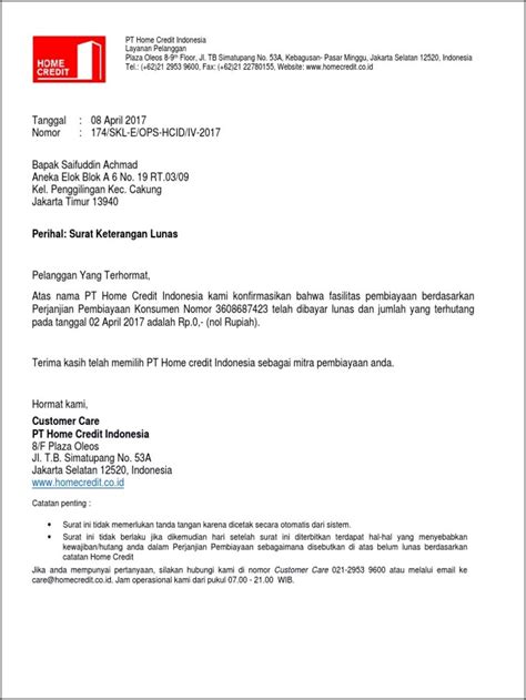 Contoh Surat Keterangan Lunas Pinjaman Di Bank Surat Keterangan Desain Contoh Surat PxyQKeP NB