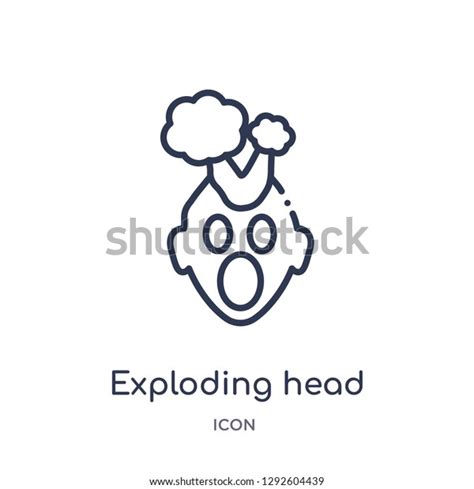 Linear Exploding Head Emoji Icon Emoji Stock Vector Royalty Free 1292604439 Shutterstock
