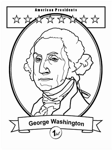 George Washington Coloring Page Beautiful President George Washington