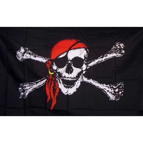 Jolly Roger Red 4x 6 Pirate Flag F 2677 By