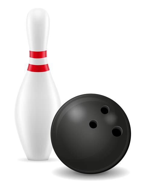 Bowling Ball And Pin Vector Illustration 509454 Vector Art At Vecteezy
