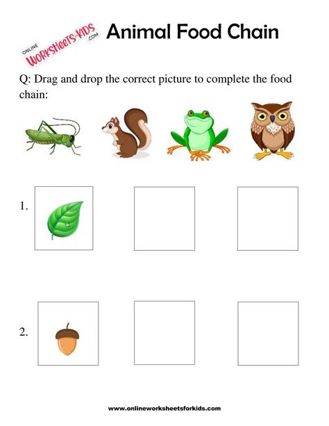 Connect The Animal To Its Food Kindergarten Preschool Reading Writing