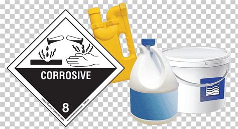 Hazmat Class Corrosive Substances Dangerous Goods Un Number Label Png