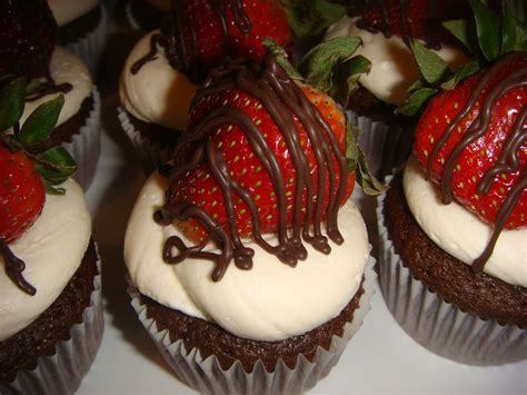 Luscious Confections Chocolate Covered Strawberry Cupcakes