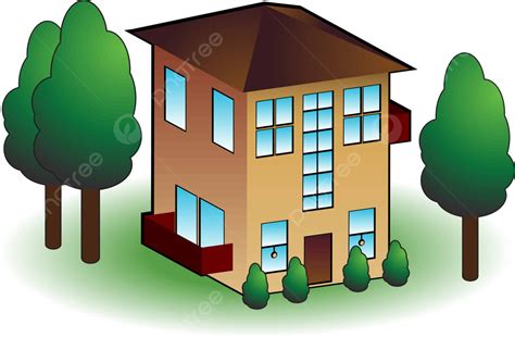 Townhouse Icono Casa Real Clipart Vector Png Hogar Real Clipart Png