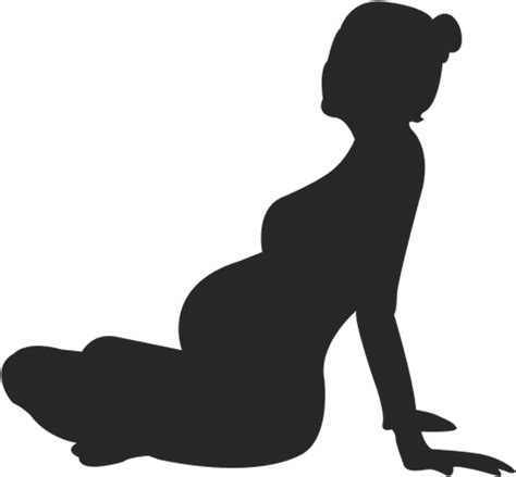 silhouette pregnant woman freetoedit silueta de una mujer embarazada png clipart full size
