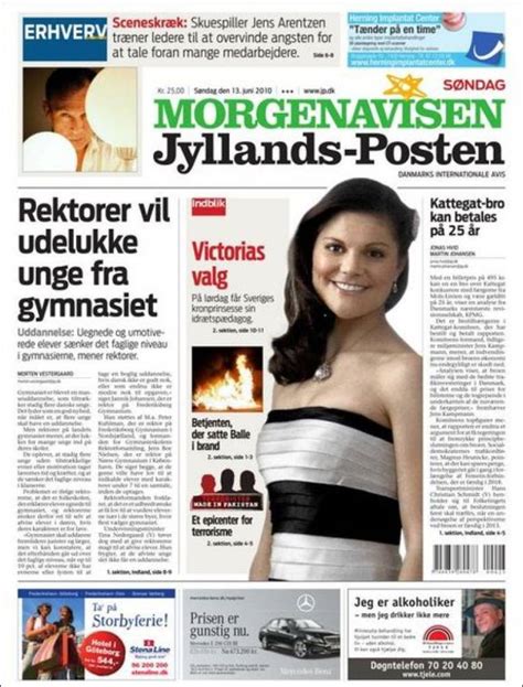 Newspaper Jyllands Posten Denmark Newspapers In Denmark Sundays