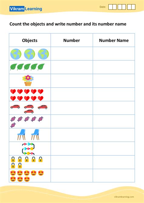 Worksheet For Number Names Worksheets For Kindergarten
