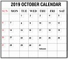 Free Printable October, November & December 2019 Blank Calendar [PDF ...