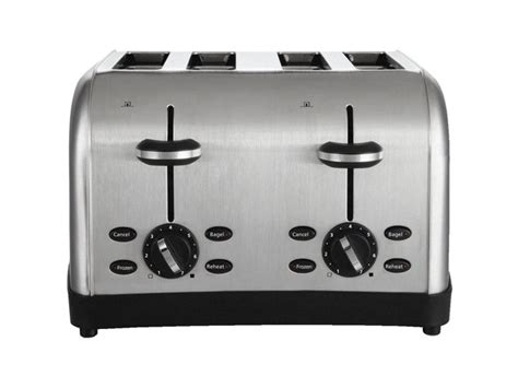 Oster 4 Slice Toaster Brushed Metal Tssttrwf4s Shp Stainless Steel