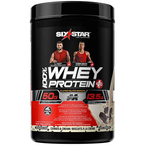 Six Star Elite Series 100 Whey Protein Plus Cookies And Cream 2lb