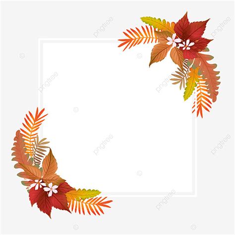 Autumn Maple Leaf Hd Transparent Frame Maple Leaf Autumn Leaf Border