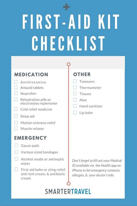 Travel Size First Aid Kit What To Pack And Downloadable Checklist