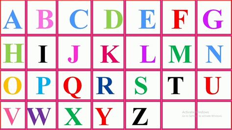 The english alphabet for beginner ( capital letter ). ABCD Capital letters - YouTube