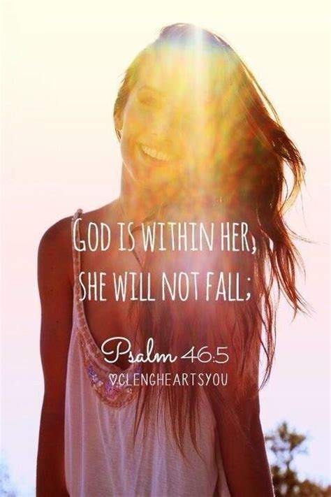 God Is Within Her She Will Not Fall With Images Verse Quotes