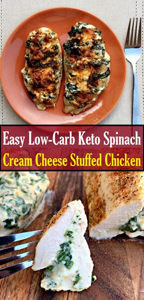 Fat free ricotta cheese, 3 ounce fat free. Easy Low-Carb Keto Spinach Cream Cheese Stuffed Chicken ...