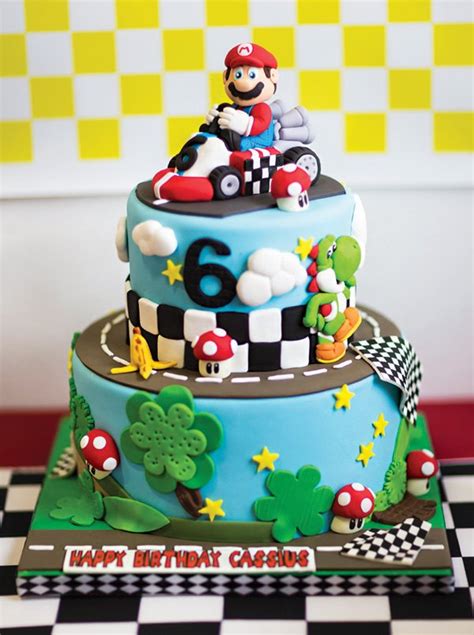 He loves mario but we could not find a character pan. Mad Dash Racing Mario Kart Birthday Party // Hostess with ...