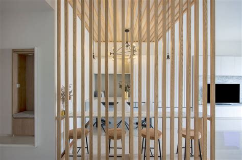 20 Vertical Wood Slat Room Divider