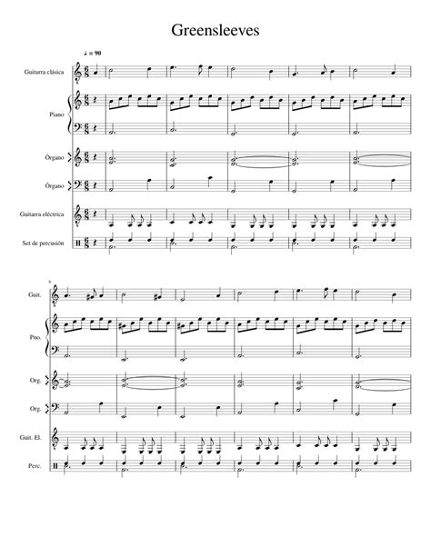 Solo part sheet music by anonymous: Greensleeves sheet music for Piano, Recorder download free ...