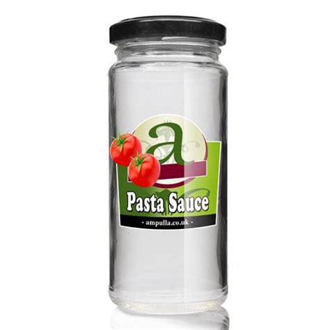 8oz Clear Glass Pasta Sauce Jar With Twist Off Lid Ampulla Ltd